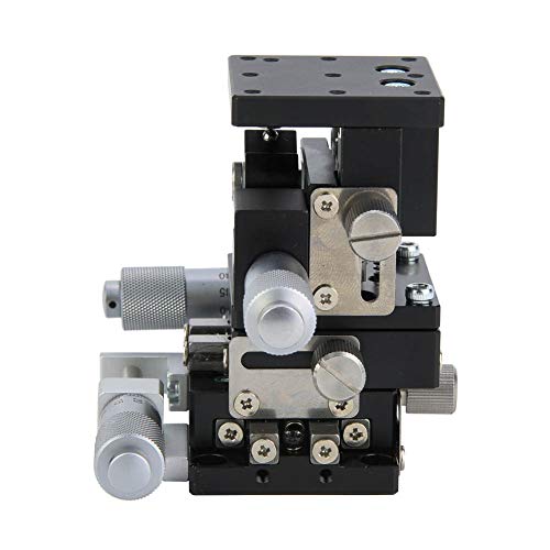 XYZ Linear Stage, 3 Axis Optical Stage Manual Moving Precise Adjustment Horizontal Lifting Slide Platform 40x40mm LD40-LM