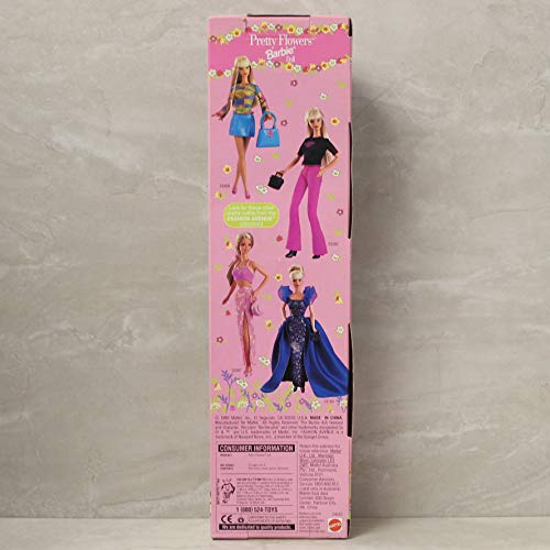 Muñeca Barbie Pretty Flowers 1999 miniatura 2
