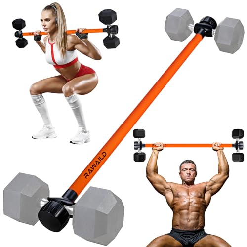 Rawaild Dumbbell Converter, Convert Dumbbells to Barbell Set, Weight Bar for Bench Presses, Squats,...