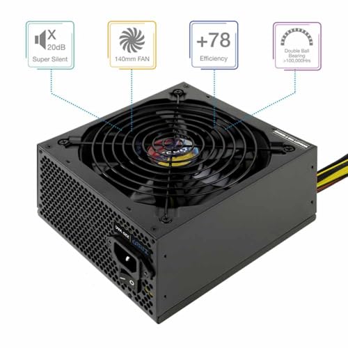 Tooq TQAPOLO-700SP - Alimentatore ATX da 700 W con PFC attivo, Nero - Alimentatore - Immagine 2