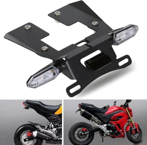 Plus de bavette encombrante grâce au support de plaque arrière MSX125 avec LED