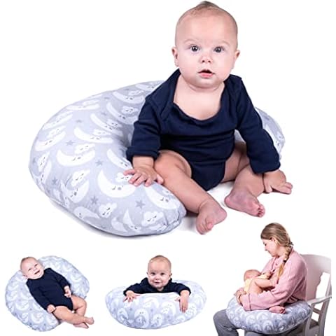 ZK ZuresKa Cojín de Lactancia con Funda Lavable y Relleno Adaptable Cover