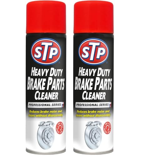 STP Heavy Duty Brake Cleaner – Pack of 2 (500ml Each) | Fast-Drying Spray Removes Brake Dust, Oil & Grease | For Disc & Drum Brakes