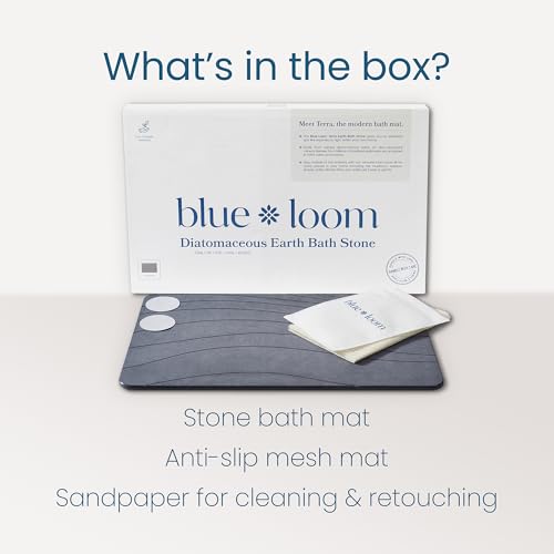 Stone Bath Mat, Premium Non-Slip Diatomaceous Earth Bathmat, Absorbent and Quick Drying to Elevate Your Bathroom, Dry Floor or Kitchen, Easy to Clean Spa Experience 15.3" x 23.6" - Grey - Image 6