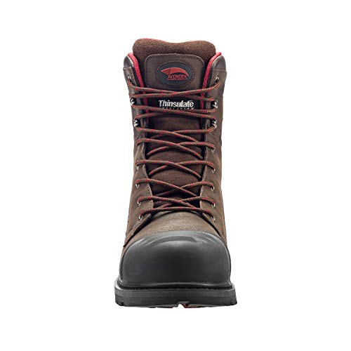 Image of FSI FOOTWEAR SPECIALTIES INTERNATIONAL Men's 7575 Hammer 8 inch Insulated Carbon Toe Puncture Slip Resistant EH Brown Work Boots