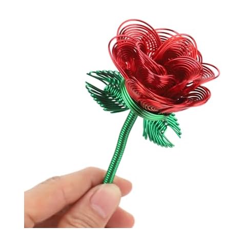 ZffXH Washable Metal Rose Flower for Décor Cover