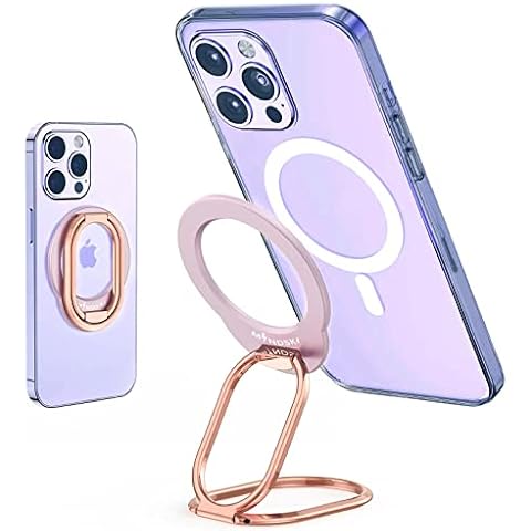 MINDSKY Mag Safe Phone Ring Holder for iPhone 12/13 Mini/ Pro/ Pro Max Removable Magnetic Ring Holder Magsafe Accessories Adjustable Finger Phone Ring Stand Cover