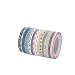 Agu Cute 3mm wide skinny Washi Tape With Colorful Designs and Patterns - Perfect For Planners, Decorating, Scrapbooking