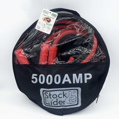 Stock Lider- Câbles de démarrage pour batterie de voiture 2-3 m, pinces pour batterie de voiture charge d'urgence, prise forte, pinces pour cohce, avec sac de transport (câbles de batterie 5000 A)