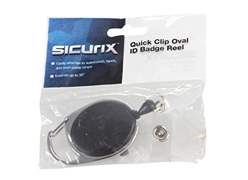 Clip portatarjetas BAUMGARTENS extensible negro con colgador de cinturón 5