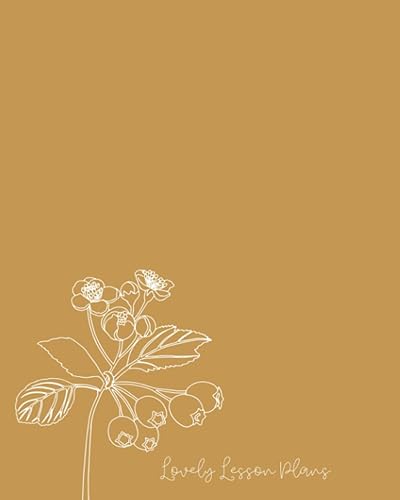 Lovely Lesson Plans- Camel Undated 52 Week Lesson Plan Book