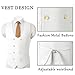 Aowdoy Men's Suits 3 Piece Slim Fit Tuxedo Suit One Button Double Breasted Men Wedding Prom Homecoming Suits Blazer Vest Pants Set Ivory White XXL