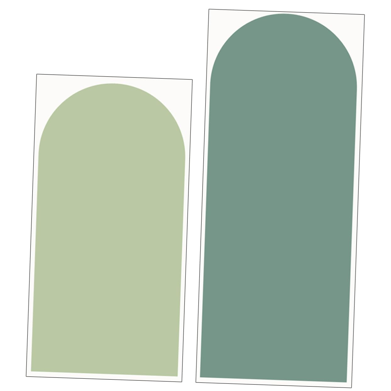 Papier peint géométrique de salon Mikikit stickers d'arche pour décoration murale