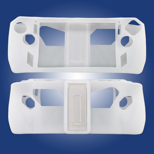 Image of Silicone Cover with Stand and 2 Thumb Grips Designed for ASUS ROG Ally Z1 /Z1 Extreme, Compatible with ROG Ally RC71L (2023 Launched) (Asus ROG Ally Console NOT Included) Transparent 3