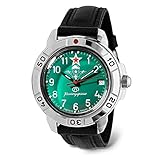 VOSTOK El | Komandirskie VDV Airborne Troops Commander Russian Military Mechanical Watch | Serie 307, 431307 piel, Militar