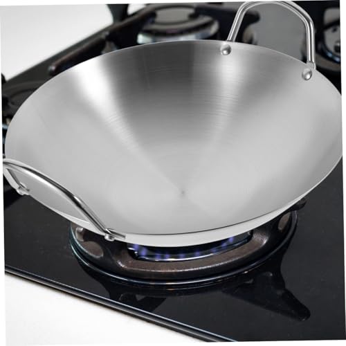 Wok de acero inoxidable PRETYZOOM 32 cm miniatura 5