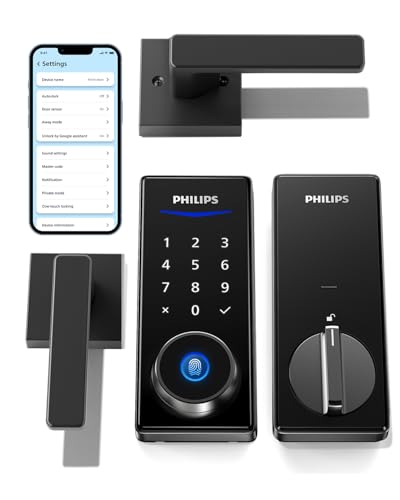 Philips Smart Lock with Handles, Keyless Entry Door Lock Set,