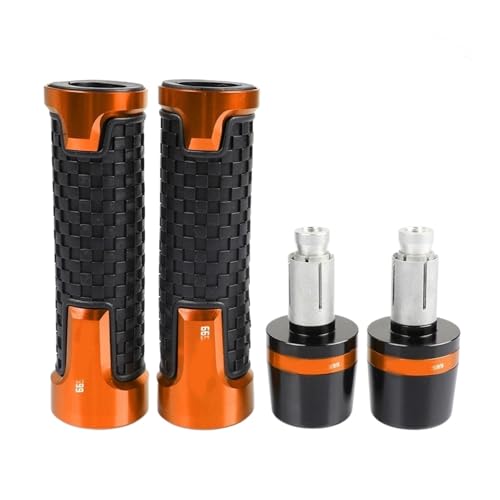 CB599 Hornet poignées orange anti-vibration et bouchons valve