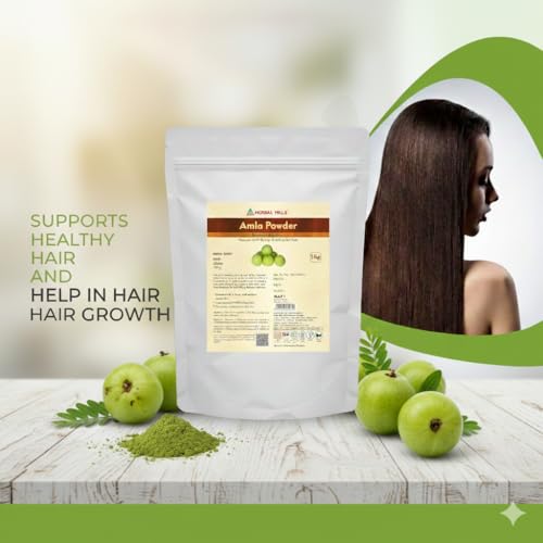 Image of Herbal Hills Amla Powder, (1 Kg Pack) | Supports Skin Glow, Hair Strength & Immunity Boost | Amla Churna For Natural Beauty & Wellness with Indian Gooseberry Fruit