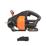 WORX 18V Drain Auger WX891, Cordless Plumbing Snake for Kitchen Sink Bathtub Shower Drain,7.6m(25ft) Telescopic Shaft, Powershare, 1 * 2.0Ah Lithium-ion Battery, 1 * 2A Charger