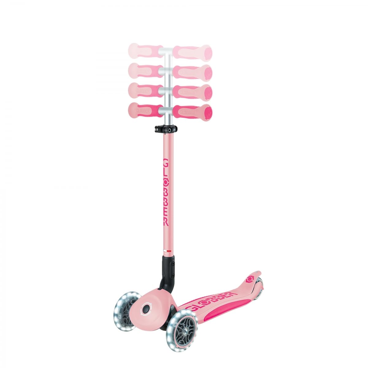 Globber - GO UP Deluxe Lights - Trottinette évolutive 3 Roues avec siège, pour Les Enfants de 15 Mois à 6 Ans
