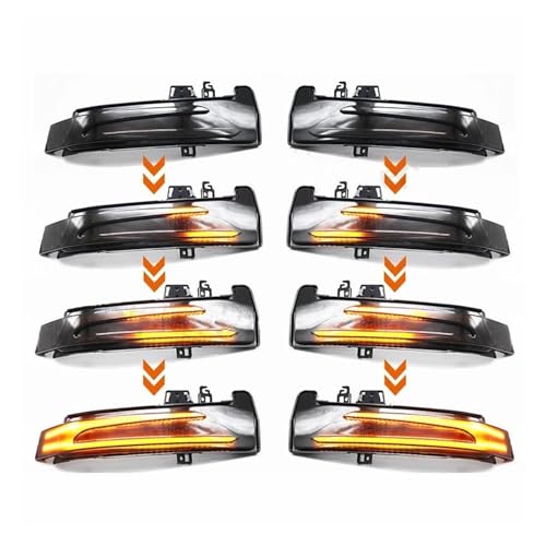 Luz LED intermitente dinámico con parpadeo secuencial continuo para retrovisor 5