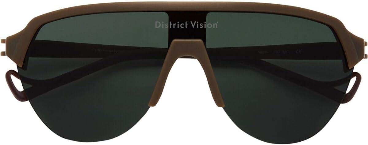 District Vision, Nagata Speed Blade Sunglasses, Cacao/D+ G15, One Size