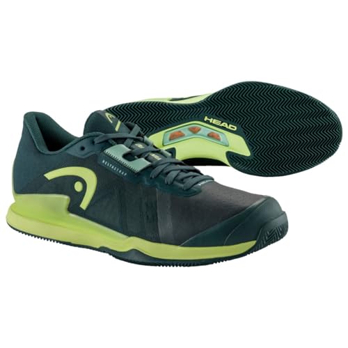 Head Sprint Pro 3.5 Clay Men, Zapatos de Tenis Hombres, Forest Green/Light Green, 42.5