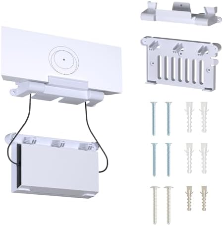 Starlink Gen 3 Router Mount, Standard Gen 3 with Power Supply Bracket, Complete Wall Kit for StarLink V3&Gen 3 Standard Routers (White)