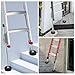 Ladder Leveler Non-Slip Rubber Leg Ladder Stabilizer, Adjustable Ladder Leg Level, Maximum Load Capacity 550 lbs, Fits Indoor and Outdoor Stairs and All Surfaces, Ladder Fittings 1 Pair (26 Inch)