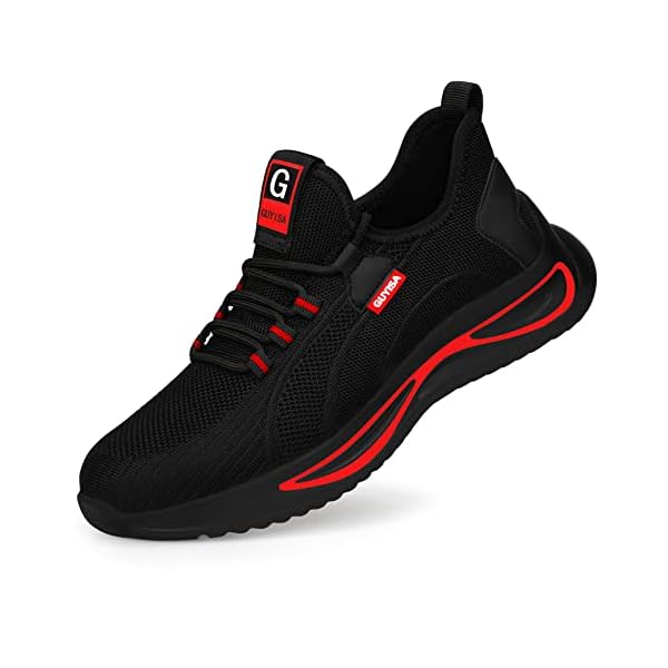 GLANOUDUN Steel Toe Shoes for Men Women,Lightweight Comfortable Safety Shoes for Men Steel Toe Wide,Indestructible…
