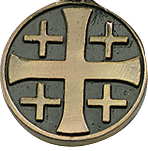 Needzo I Have Called You by Name RCIA Pendant Jerusalem Cross Necklace, 1 1/4 Inch2