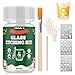 WEILAOK Glass Etching Cream, Christmas Etching Cream, Create Stunning Designs on Glass Surfaces, Perfect for Christmas Glass Art, Home Decor, Personalized Gifts, Lampshades, Wine Glasses, Mirrors, 80g