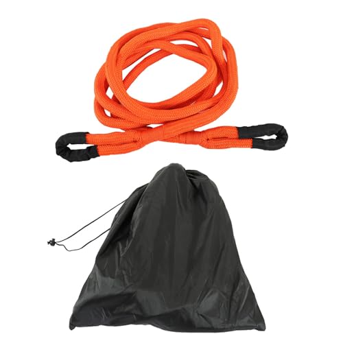 TJHSM Kinetic Recovery Tow Rope Kinetic Tow Rope Stretch Tow Ropes Orange 1 Inch x 20 Foot 48,000lbs Replacement for UTV ATV Truck Car Tractor
