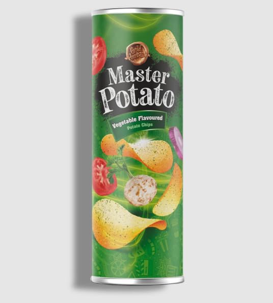Master Potato Vegetable Flavoured Potato Chips, 5.64 oz * 3 Packs
