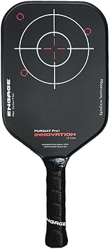 Engage Pursuit Pro1 Pickleball Paddle | Raw Carbon Fiber | Extreme Power, Spin & Dwell Time | Designed for Aggressive Power Players | 12.7mm
