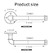 HouseAid Industrial Pipe Toilet Paper Holder, Heavy Duty Rustic Toilet Roll Holder, Vintage Style Steel Paper Holder for Bathroom, Matte Black