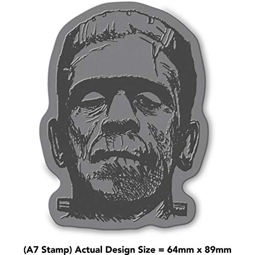 'Frankenstein' Rubber Stamp - Unmounted Design for Crafting & Scrapbooking, A7 (RS00034786)