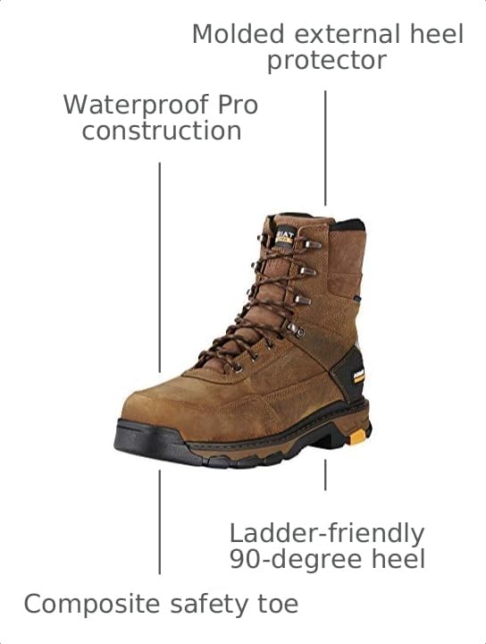 Image of ARIAT Intrepid 8 inch Waterproof Composite Toe Work Boot - Men's Leather Work Boots