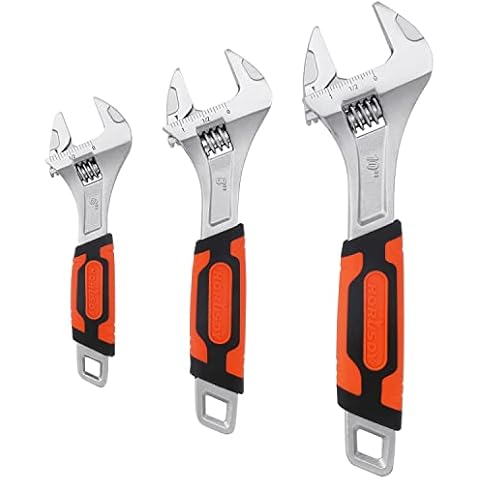 HORUSDY 3-piece Adjustable Wrench Set Cover