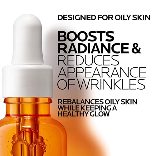 Image of La Roche-Posay Pure 12% Vitamin C Serum For Face With Hyaluronic Acid & Salicylic Acid, Hydrating Face Serum, Boost Radiance & Reduce Wrinkles, 2 Formulas for Normal or Oily Skin Control