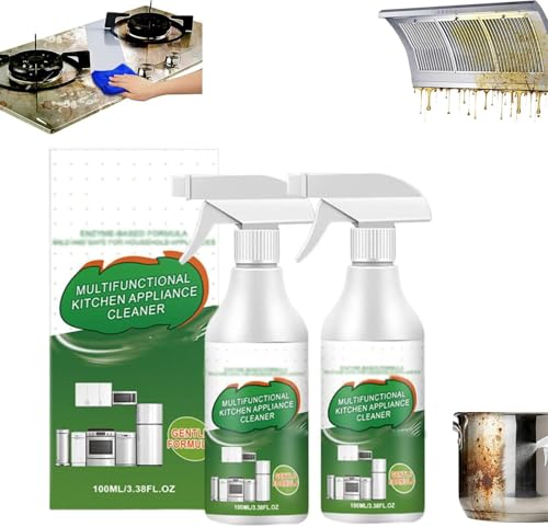 Multi-Purpose Schiuma Cleaner, Powerful Multipurpose Kitchen Appliance Cleaner Spray, Multi-Purpose Cleaners Spray, Stain Remove For Household Appliances, Car Interior, Furniture (2 Pezzi)