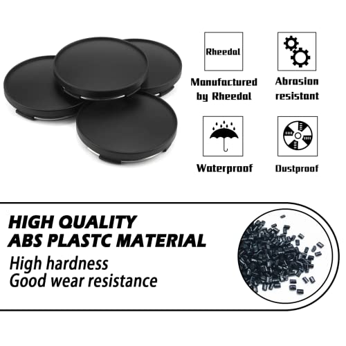 Rheedal 4Pcs 68Mm/2.68Inch Center Caps For Xxr Enkei Wheel Rim Replacement Xxr 005 550 551 553 556 558 Hub Cap, (Matt Black Out 68Mm/2.68In, Inner 62Mm/2.44In) #TOP5
