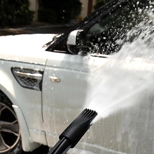 Vixzoid Schaumpistole Auto Schaumlanze 900 ml Schaumkanone Verstellbare Schaumpistole für Gartenschlauch SchaumsprüHer für Autowäsche, Haus, Gartenwäsche (rot)