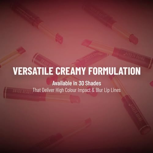 Image of Swiss Beauty Non-Tranfer Matte Lipstick, Smooth & Waterproof, Sand Rose, 2g