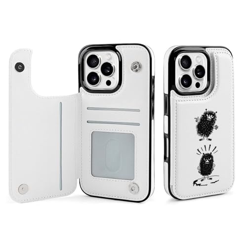 For iPhone 15ProMax/14ProMax/13ProMax �Ή� �P�[�X �蒠�^ ���[�~�� �_�u���{�^���^ ���u���@�\ ���z�^ �v���~�A�����U�[�E�H���b�g�P�[�X, �}�O�l�b�g�� ���G��ǂ� �������U�[ �_�炩��tpu�P�[�X �J�[�h���[ ���^