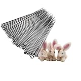 100 Stücke Filznadeln Kits Häkelnadel Nadelset handgefertigte Wollfilz-Sets feine Nadeln zum Filzen Länge 86 mm Für DIY Spielzeug Craft Handarbeiten Handgefertigtes Werkzeugzubehör (mittlere Nadel)