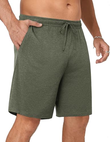 Ekouaer Men's Pajama Shorts Pj Bottoms Drawstring Casual Shorts with Pockets