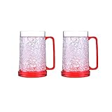 El puro placer de beber tu bebida favorita de nuestra nueva jarra de cerveza para congelador. La taza del congelador es el mejor regalo que se adapta a cualquier empresa y cualquier ocasión y puede convertirse en el punto culminante de cualquier fiesta. No pierdas la oportunidad de complacerte a ti mismo y a tus amigos.