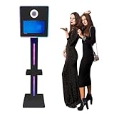 BoluDukNN Neueste DSLR-Fotokabine (15,6-Zoll-Touchscreen) + Mini-Computer, FüLllicht Und Flightcase, Selfie-Fotokabine + DruckerstäNder, FüR Partys, Hochzeiten, VermietungsgeschäFte Black